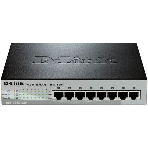 D-Link DES-1210-08P [10/100BASE 8ポート WebスマートPoEスイッチ]