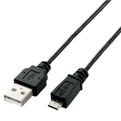 エレコム U2C-AMBX20BK [極細Micro-USB(A-MicroB)ケーブル/2.0m/ブラック]