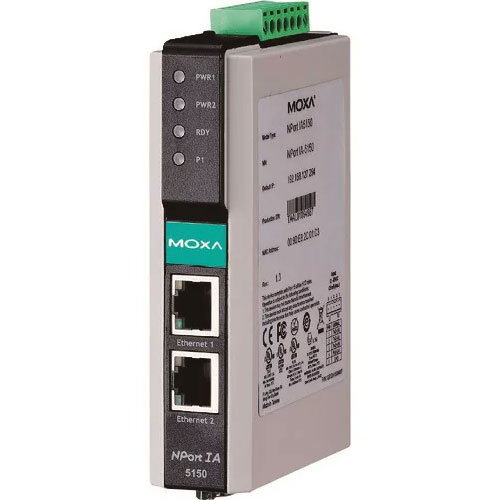 MOXA NPort IA-5150 [1ポート RS-232C/422/485シリアルデバイスサーバ]