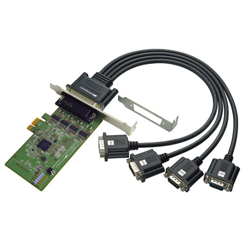 ラトックシステム REX-PE64D [4ポート RS-232C・デジタルI/O PCI Expressボード]