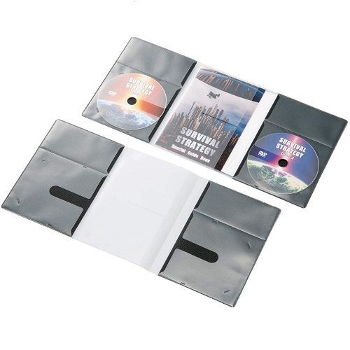 エレコム CCD-DP2D10BK [CD/DVD用スリム収納ソフトケース/2枚収納/10個/ブラック]