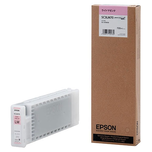 エプソン SC3LM70 [SureColor用 インクカートリッジ/700ml(ライトマゼンタ)]