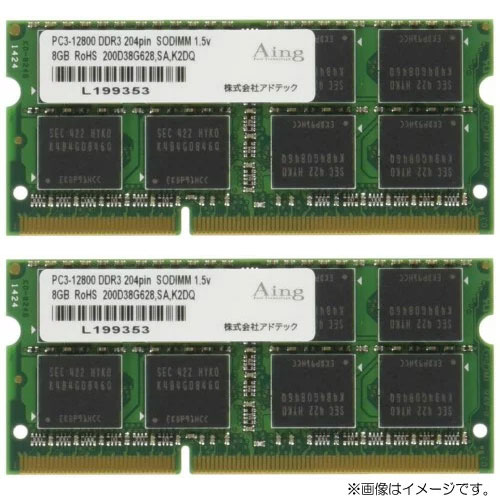 アドテック ADM12800N ADM12800N-4GW [forMac DDR3-1600 204pin SO-DIMM 4GB×2]