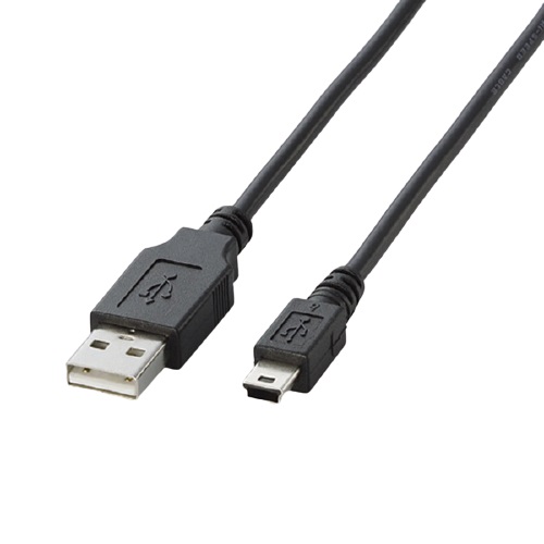 エレコム TB-M10BK [タブレットPC用USBケーブル/USB(A)オス-USB(mini-B)オス/1.0m/ブラック]