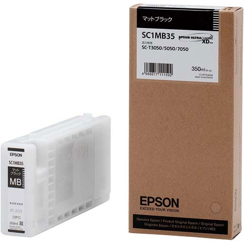 エプソン SC1MB35 [SureColor用 インクカートリッジ/350ml（マットブラック）]