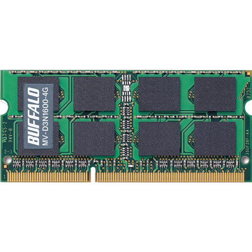 バッファロー MV-D3N1600-4G [D3N1600相当 法人向白箱6年保証 SODIMM 4GB]