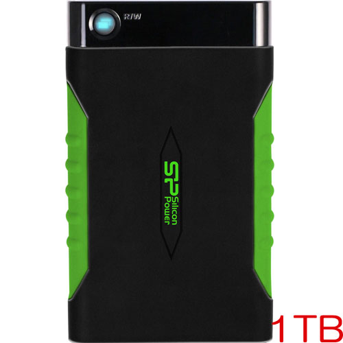 シリコンパワー SP010TBPHDA15S3K [USB3.0対応ポータブルHDD 1TB ブラック]