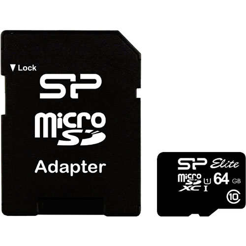 シリコンパワー SP064GBSTXBU1V10-SP [UHS-1 microSDXCカード 64GB Class10]