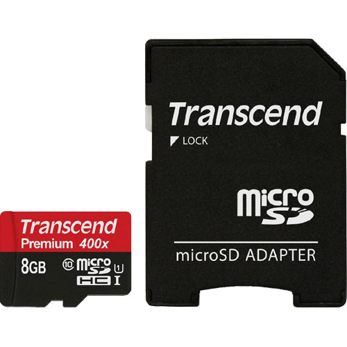 トランセンド TS8GUSDU1 [8GB microSDHC Class10 UHS-Iカード]