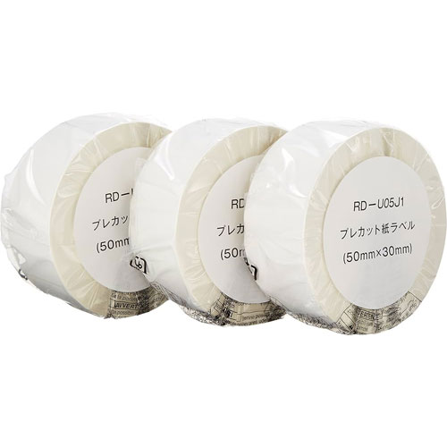 ブラザー RD-U05J1 [TD-2130N/2130NSA用 プレカット紙ラベル 3ロール入り]