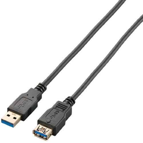 エレコム USB3-E10BK [USB3.0延長ケーブル(A-A)/1m/ブラック]