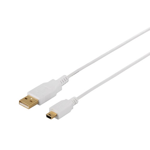 BSUAMNSM205WH [USB2.0ケーブル(A to miniB) スリム 0.5m ホワイト]