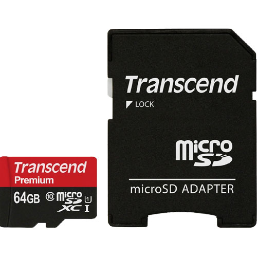 TS64GUSDU1 [microSDXC Class 10 UHS-I 300x (Premium) 64GB with adapter]