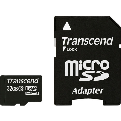 トランセンド TS32GUSDHC10 [32GB microSDHCカード Class10 SD変換アダプタ同梱]