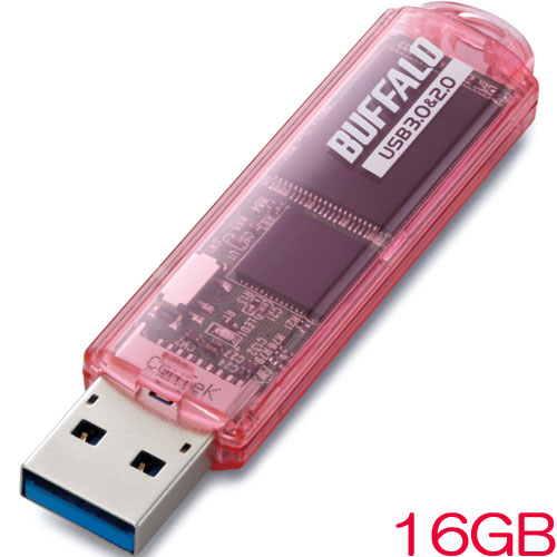 バッファロー RUF3-C16GA-PK [USB3.0対応 USBメモリー スタンダードモデル 16GB ピンク]