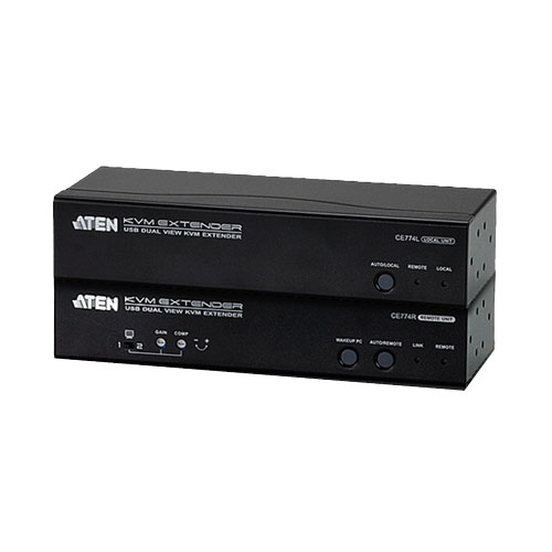 ATEN CE774 [VGAデュアルディスプレイ対応 USB KVMエクステンダー]