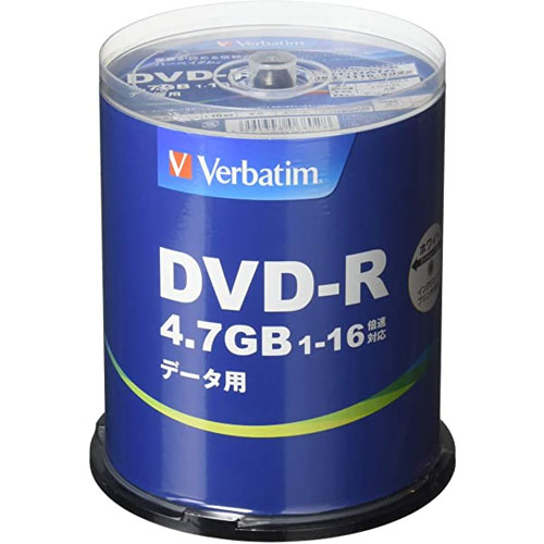 三菱化学メディア DHR47JP100V4 [DVD-R(Data) 1回記録用 4.7GB 1-16倍速 100枚スピンドルケース100P IJP対応]
