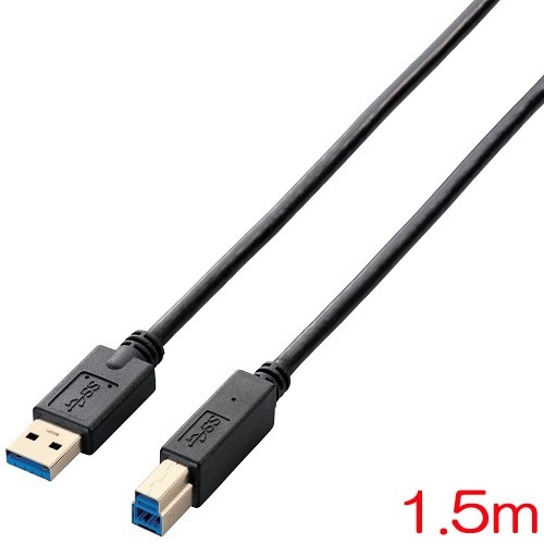USB3-AB15BK/RS [USB3.0ケーブル(A-B)/1.5m/ブラック]