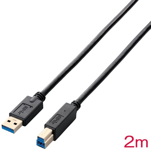 USB3-AB20BK/RS [USB3.0ケーブル(A-B)/2m/ブラック]
