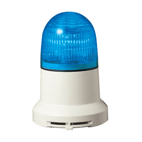 PEW-100AB-B [小型LED表示灯 直径82mm/AC100V/ブザー付/青]