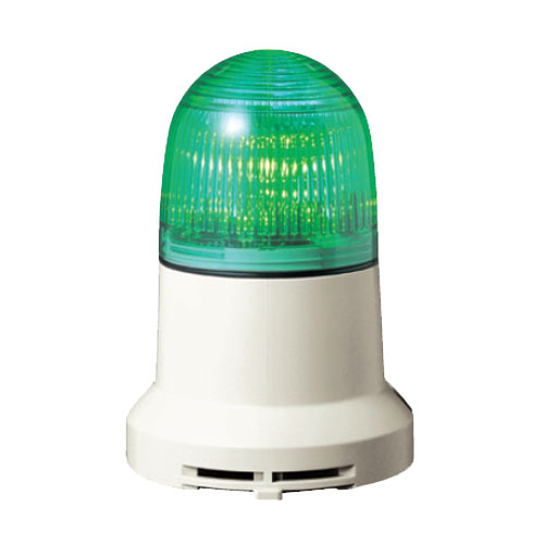 パトライト PEW-200AB-G [小型LED表示灯 直径82mm/AC200V/ブザー付/緑]