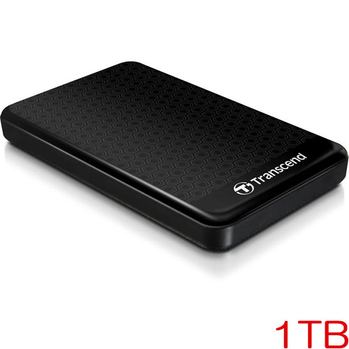 トランセンド TS1TSJ25A3K [USB3.0&2.0対応ポータブルHDD StoreJet 25A3シリーズ 1TB スリムタイプ厚さ15mm]