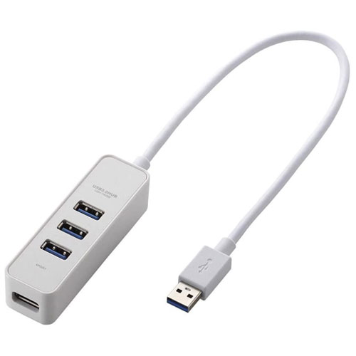 U3H-T405BWH [USB3.0ハブ/マグネット付/バスパワー/4ポート/ホワイト]