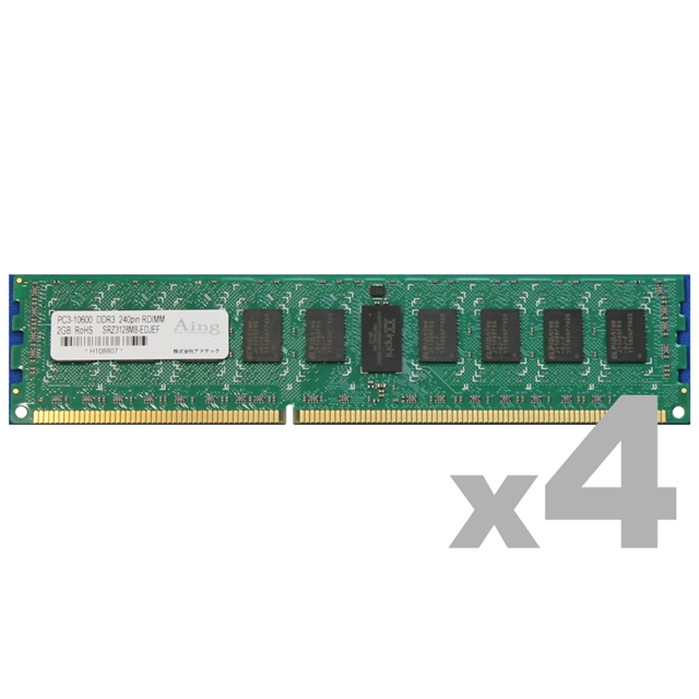 アドテック ADS10600D-R16GD4 [サーバー用 DDR3-1333 RDIMM 16GBx4 DR]