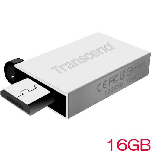 トランセンド TS16GJF380S [USB OTG対応 16GB JetFlash 380 USBメモリ Silver]