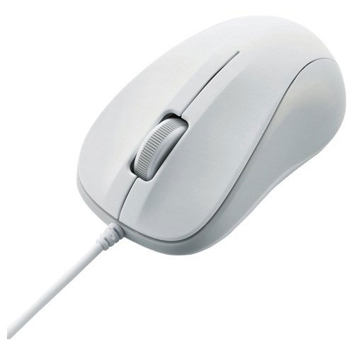 エレコム M-K5URWH/RS [USB光学式マウス/Sサイズ/3ボタン/ホワイト/RoHS指令準拠]