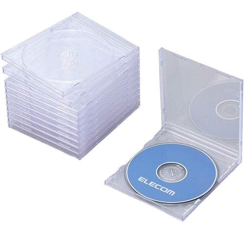 CCD-JSCN10CR [BD/DVD/CDケース/1枚収納/10パック/クリア]