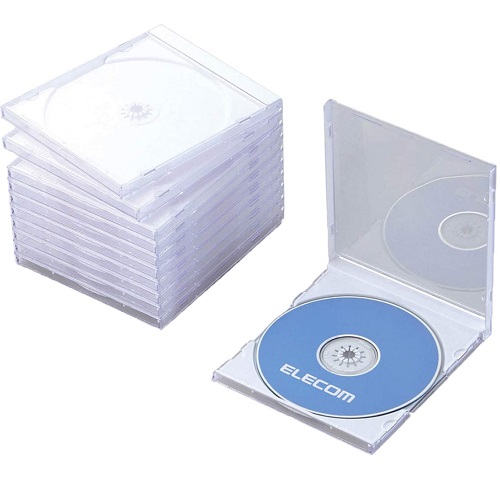エレコム CCD-JSCN10WH [BD/DVD/CDケース/1枚収納/10パック/ホワイト]