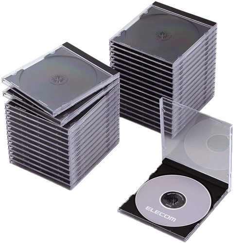 CCD-JSCN30BK [BD/DVD/CDケース/1枚収納/30パック/ブラック]