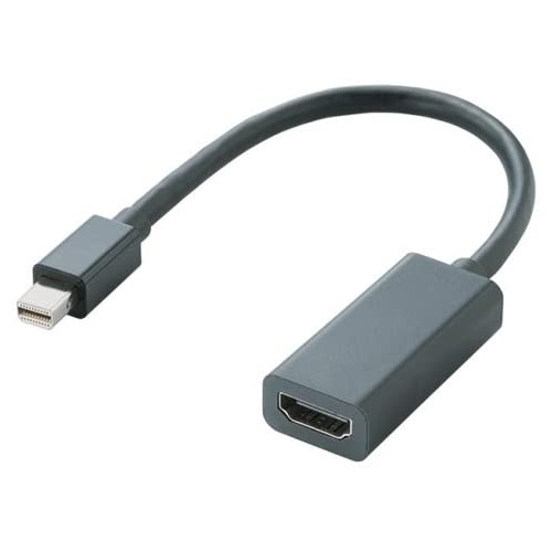エレコム AD-MDPHDMIBK [miniDisplayPort変換アダプタ/forAPPLE/HDMI/ブラック]