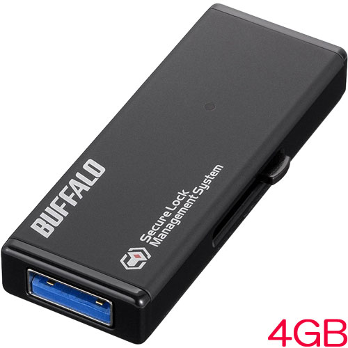 バッファロー RUF3-HS4G [ハードウェア暗号化 USB3.0 セキュリティーUSBメモリー 4GB]