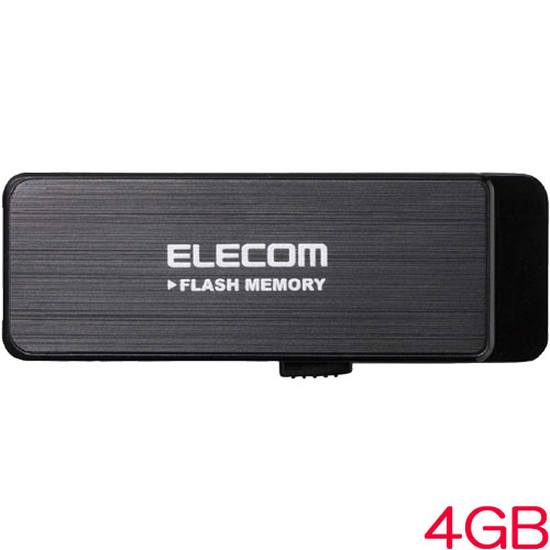 エレコム MF-ENU3A04GBK [セキュリティUSB3.0メモリ/4GB/AES256bit/ブラック]