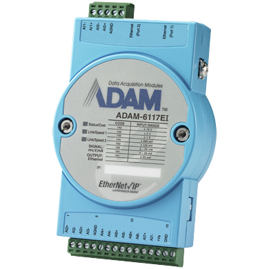 アドバンテック ADAM-6100 ADAM-6117EI-AE [Ethernet/IPリモートI/O8ch絶縁アナログ入力モジュール]