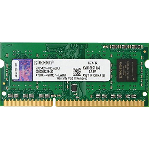 キングストン Kingston ValueRAM DIMM KVR16LS11/4 [★4GB DDR3L-1600 CL11 Unbuffered SODIMM]