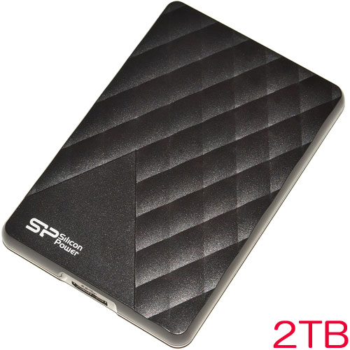 シリコンパワー Diamond D06 SP020TBPHDD06S3K [USB3.0対応ポータブルHDD 2TB]