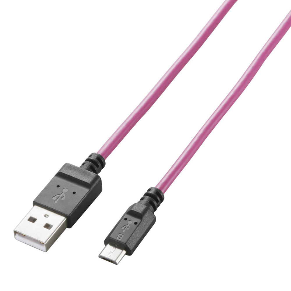 エレコム MPA-AMBCL2U12PN [microUSBケーブル/スリム/通信充電/1.2m/ピンク]