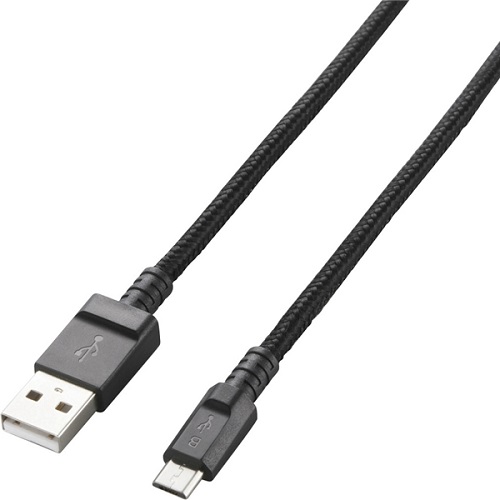 エレコム MPA-AMBS2U08BK [microUSBケーブル/2A出力/高耐久/0.8m/ブラック]