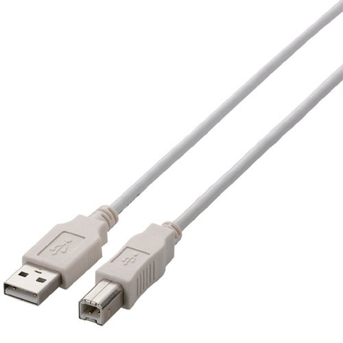 U2C-BN10WH [USB2.0ケーブル/A-B/ノーマル/1m/ホワイト]