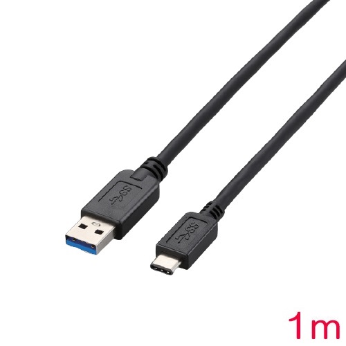 エレコム USB3-AC10BK [USB3.1ケーブル/A-Cタイプ/ノーマル/1m/ブラック]