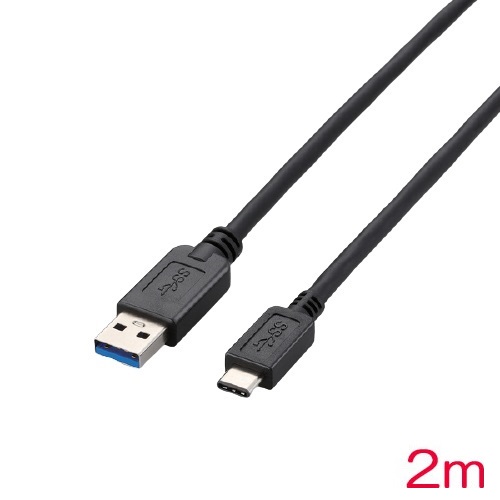 エレコム USB3-AC20BK [USB3.1ケーブル/A-Cタイプ/ノーマル/2m/ブラック]