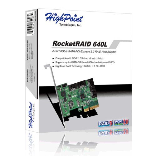 HighPoint RR640L [RocketRAID 640L SATA 6Gb/s 内部 4ポート PCIe 2.0]