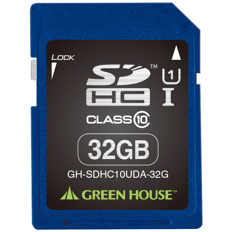 グリーンハウス GH-SDHC10UDA-32G [SDHCメモリーカード 32GB UHS-I クラス10 +データ復旧]