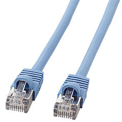 サンワサプライ KB-STP-005LBN [STP CAT5e単線ケーブル(0.5m・ライトブルー)]