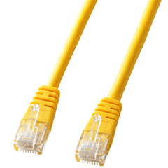 サンワサプライ KB-T5Y-01YN [CAT5eより線LANケーブル(1m・イエロー)]