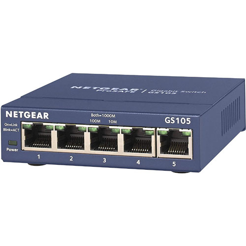 NETGEAR アンマネージスイッチ GS105-500JPS [GS105 ギガ5ポート アンマネージ・スイッチ]