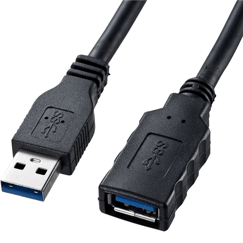 サンワサプライ KU30-EN05 [USB3.0延長ケーブル(ブラック・0.5m)]